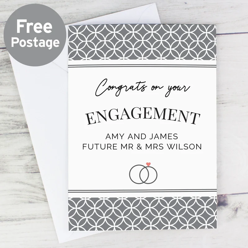 Personalised Couple Congratulations Card