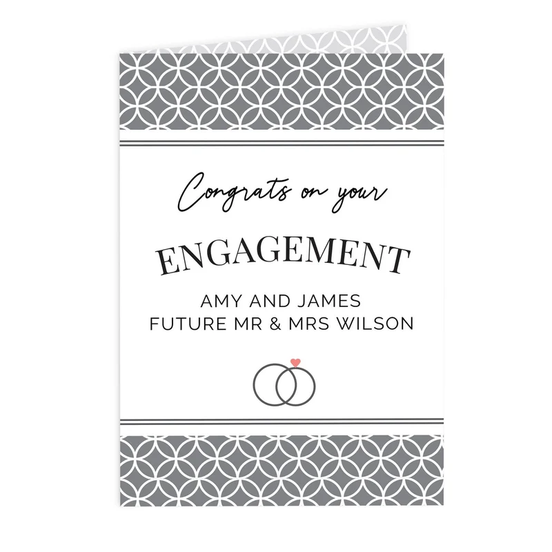 Personalised Couple Congratulations Card