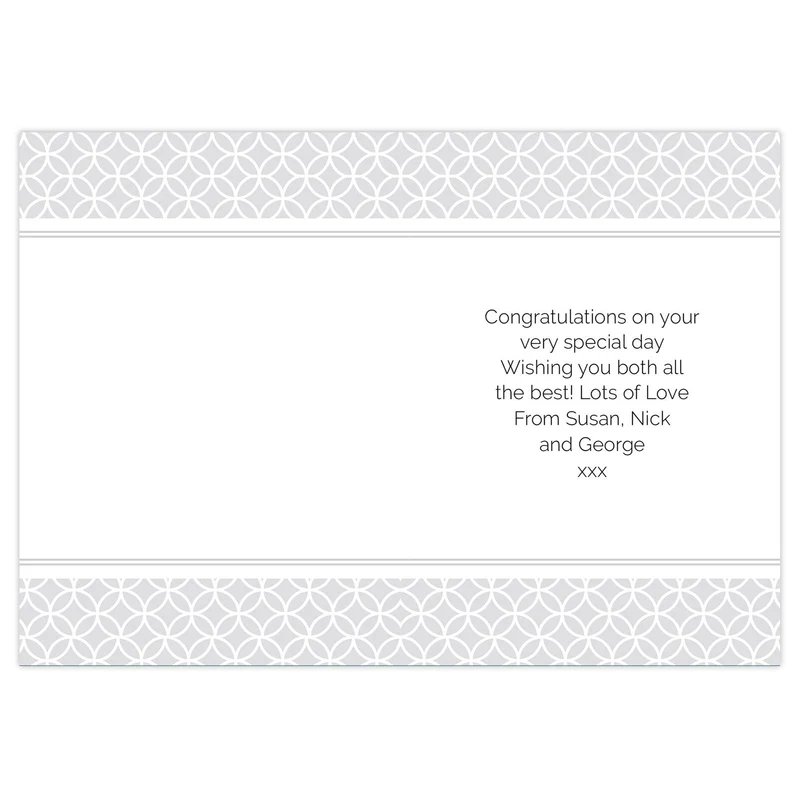 Personalised Couple Congratulations Card