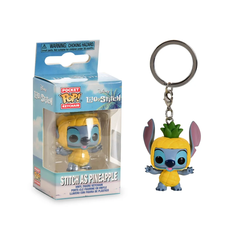 Lilo & Stitch - Ananas Stitch Funko Pop Schlüsselanhänger