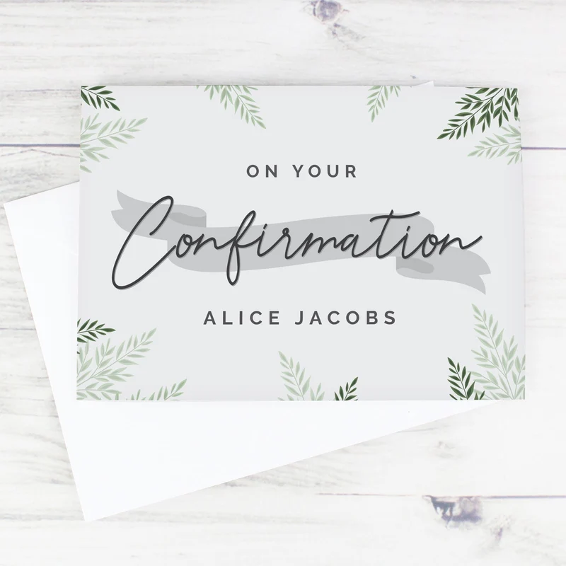 Personalised Confirmation Card