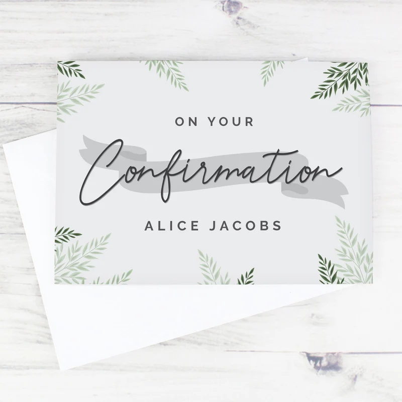 Personalised Confirmation Card