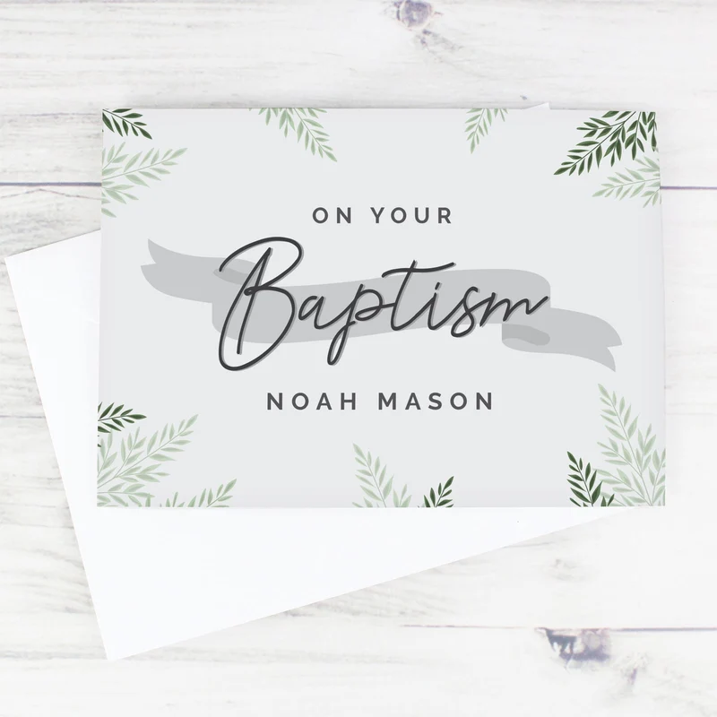 Personalised Baptism Card