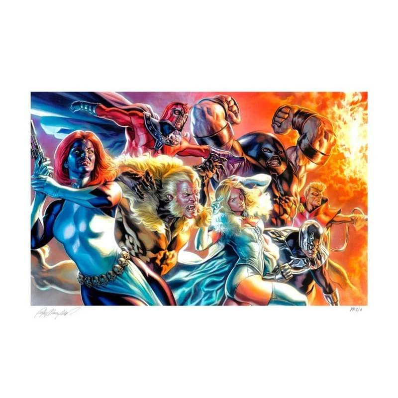 Marvel X-Men Kunstdruck The Brotherhood of Mutants by Felipe Massafera 46 x 66 cm - ungerahmt