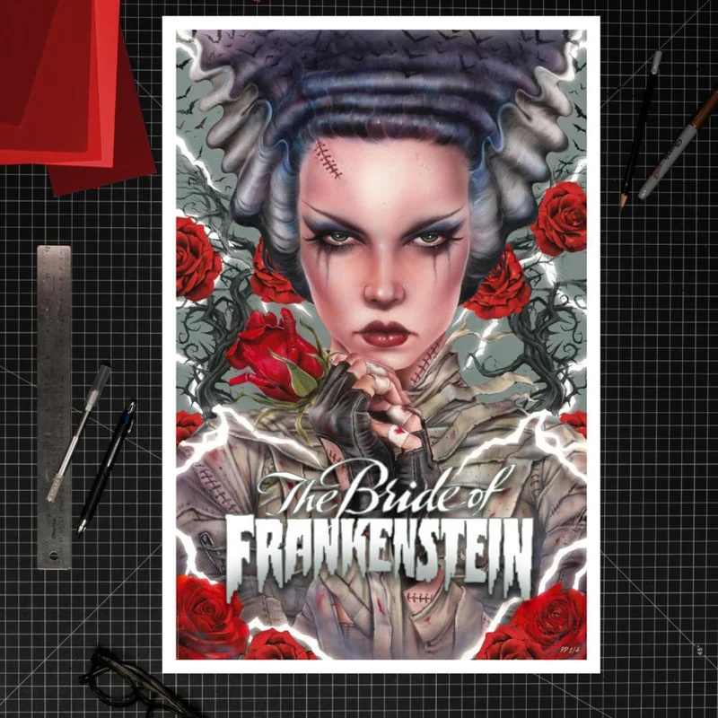 Frankensteins Braut Kunstdruck Bride Afterlife by Brian M. Viveros 61 x 41 cm - ungerahmt