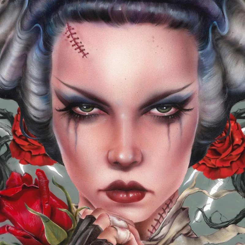 Frankensteins Braut Kunstdruck Bride Afterlife by Brian M. Viveros 61 x 41 cm - ungerahmt
