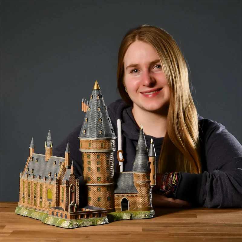 Hogwarts Große Halle mit Hauptturm Miniatur Replik mit Beleuchtung - Harry Potter