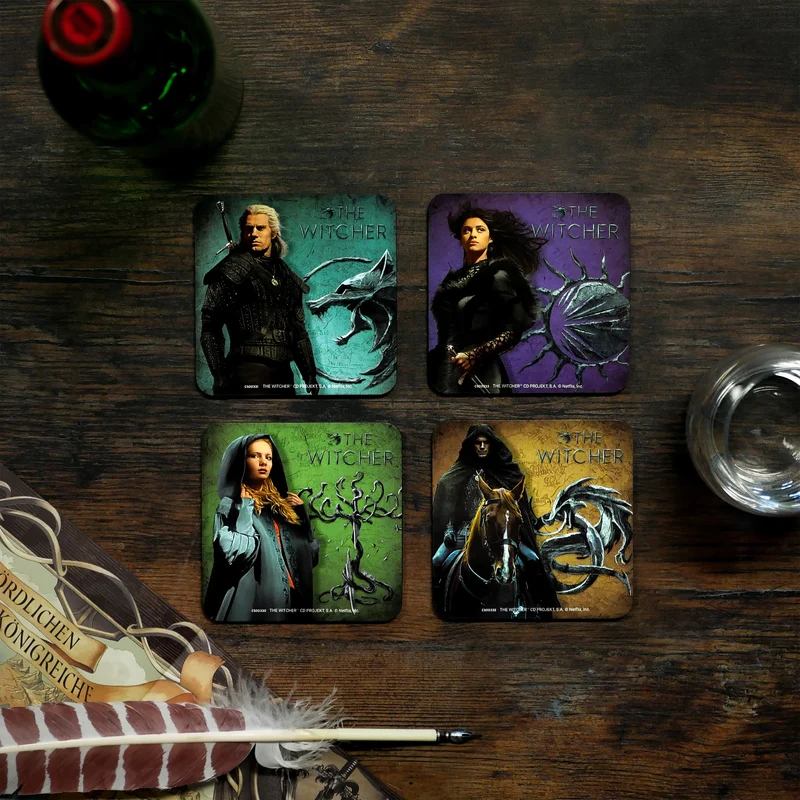 Witcher - Legendary Untersetzer 4er Set
