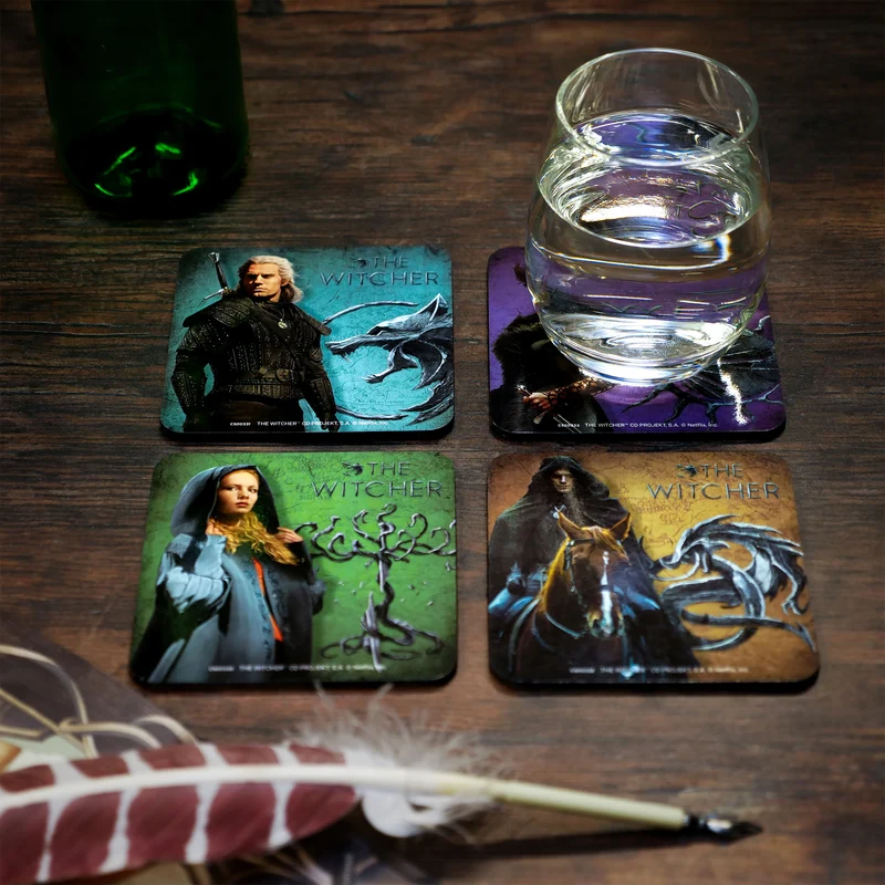 Witcher - Legendary Untersetzer 4er Set