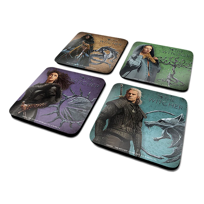 Witcher - Legendary Untersetzer 4er Set