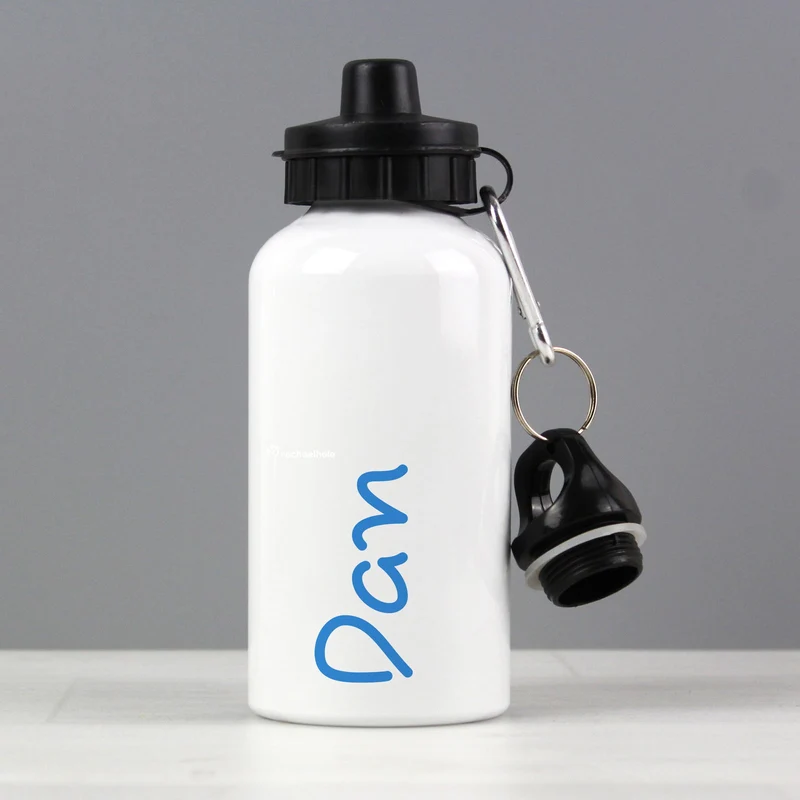 Personalised Blue Name Island Drinks Bottle