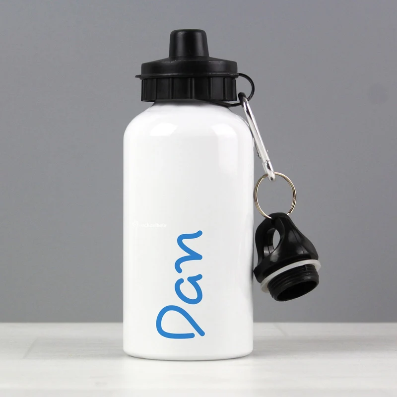 Personalised Blue Name Island Drinks Bottle