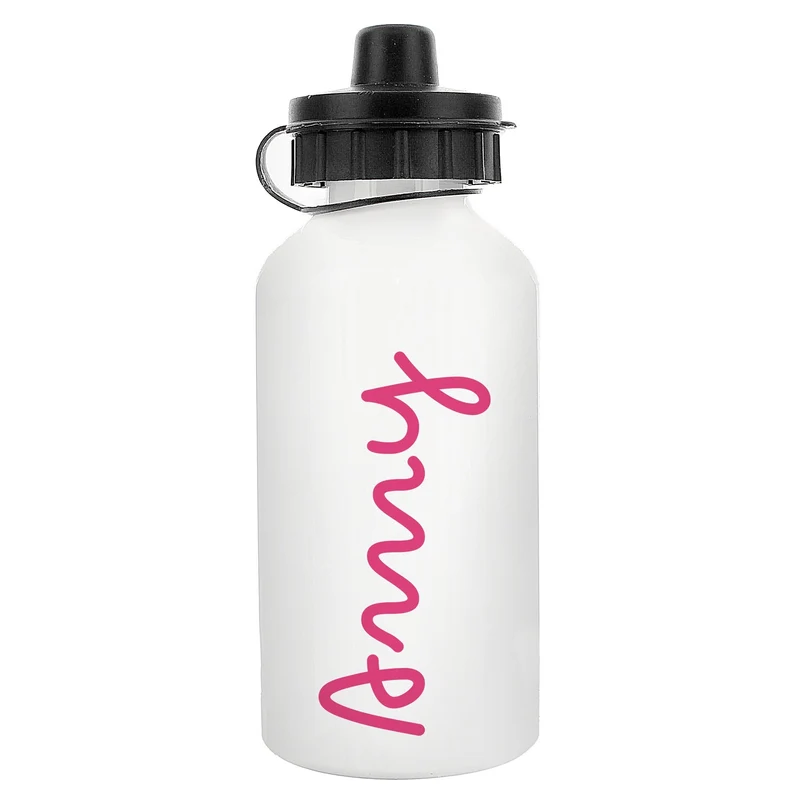 Personalised Pink Name Island Drinks Bottle