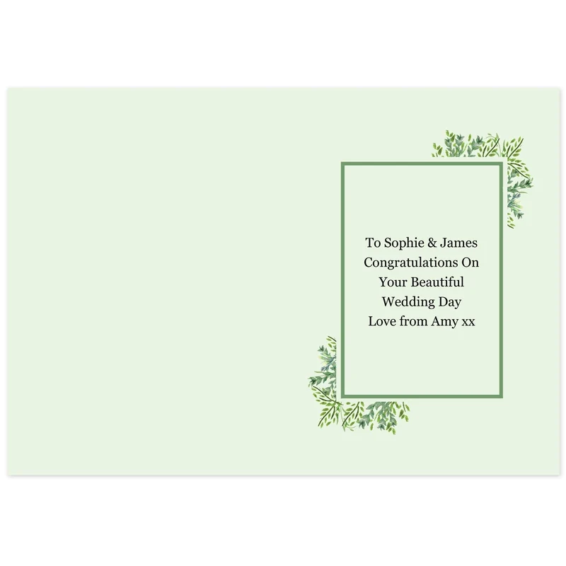 Personalised Fresh Botanical Card