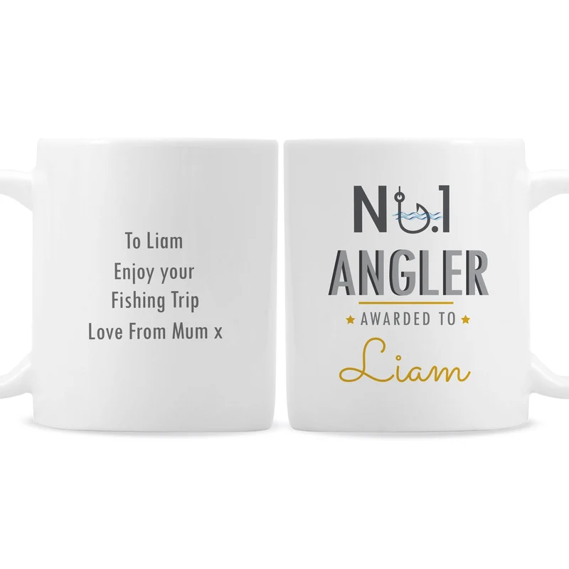 Personalised No.1 Angler Mug