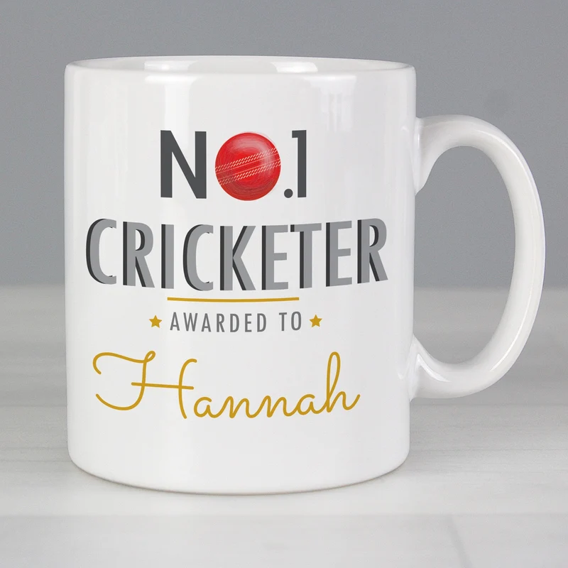 Personalised No.1 Cricketer Mug