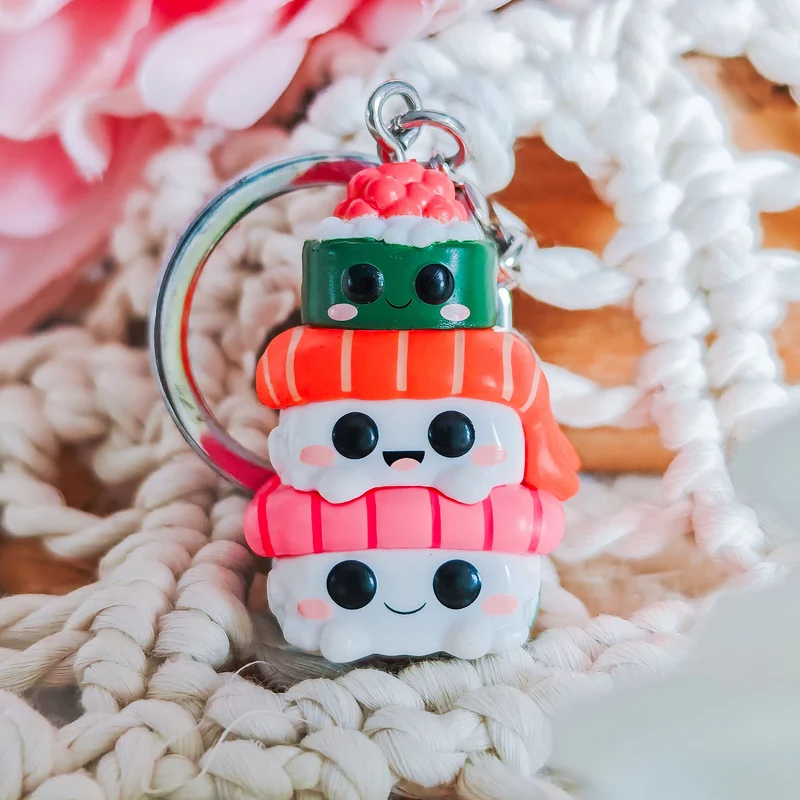 Kawaii Foodies - Sushi Trio Funko Pop Schlüsselanhänger