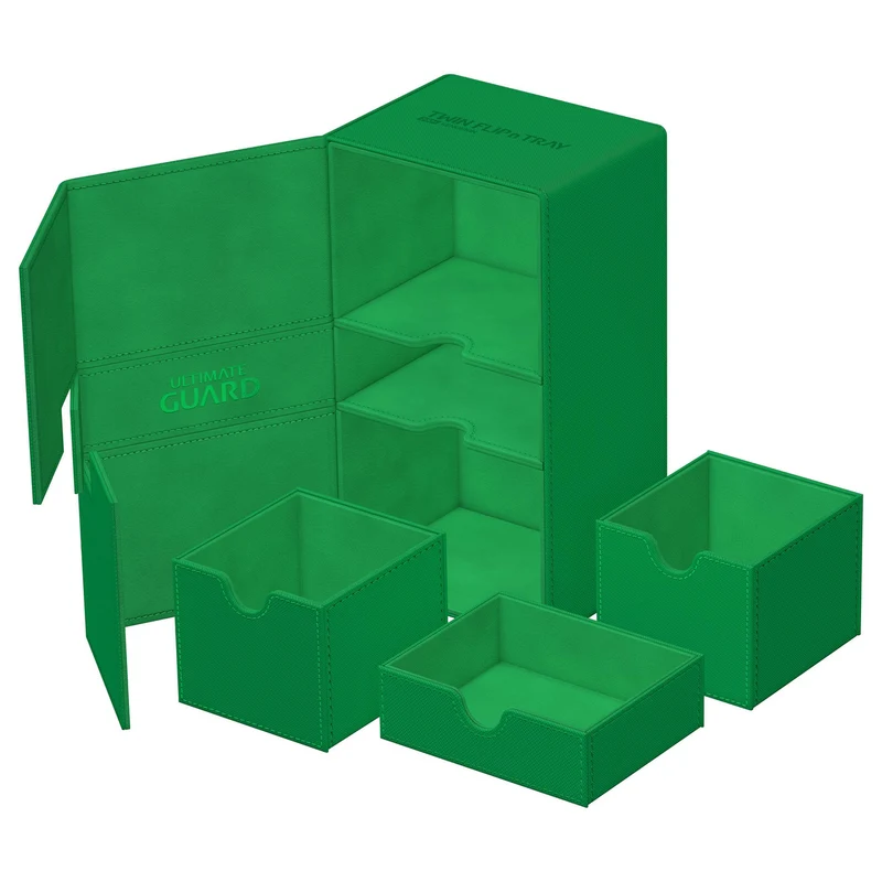Ultimate Guard Twin Flip'n'Tray 200+ Xenoskin - Green