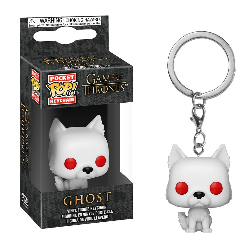 Game of Thrones - Ghost Funko Pop Schlüsselanhänger