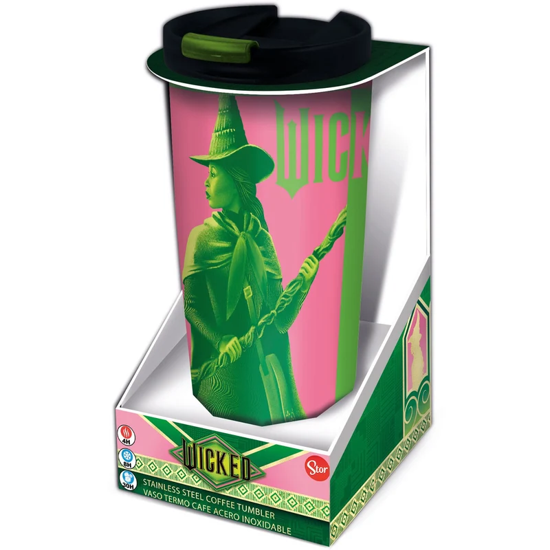 Wicked Edelstahl-Reisebecher Elphaba & Glinda