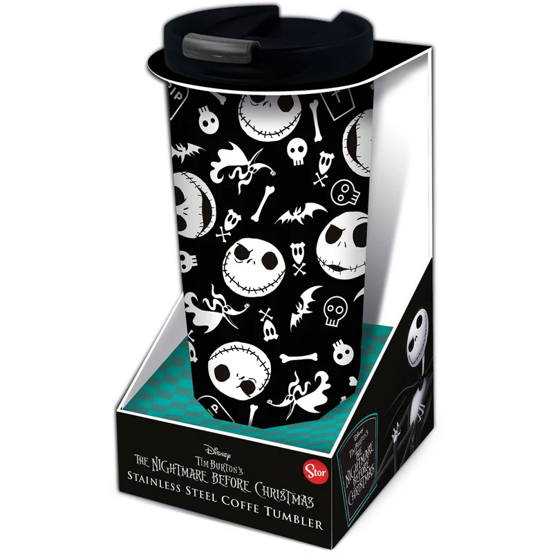 Nightmare before Christmas Edelstahl-Reisebecher Jacks Face