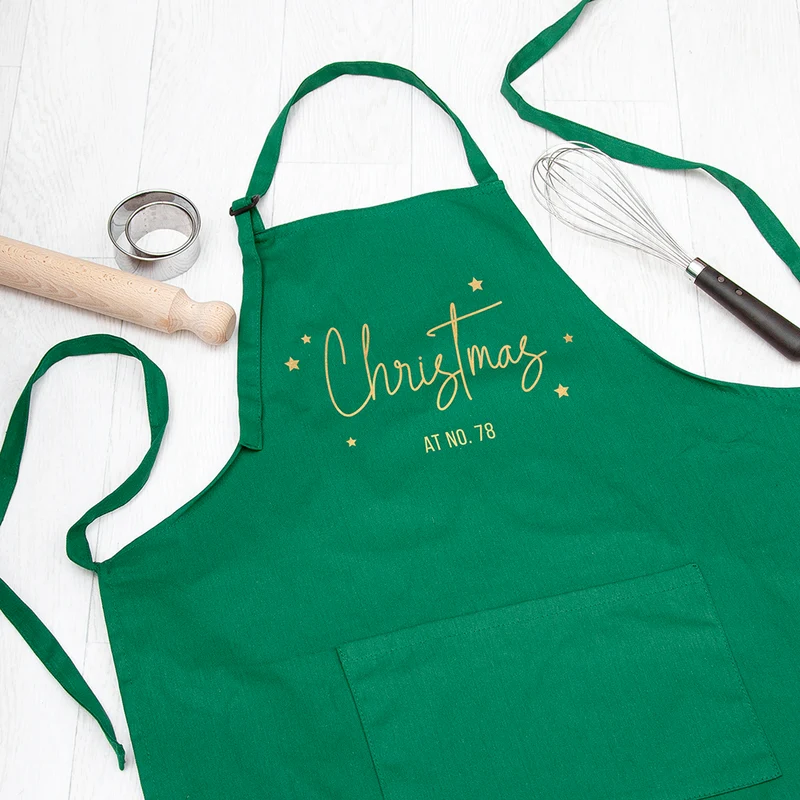 Personalised Personalised Christmas at Number Apron