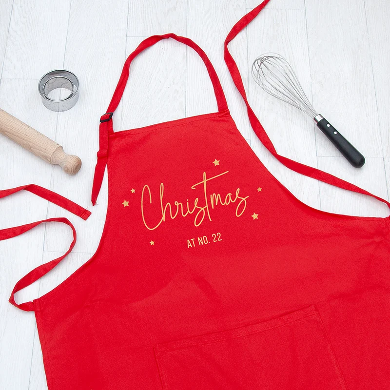 Personalised Personalised Christmas at Number Apron