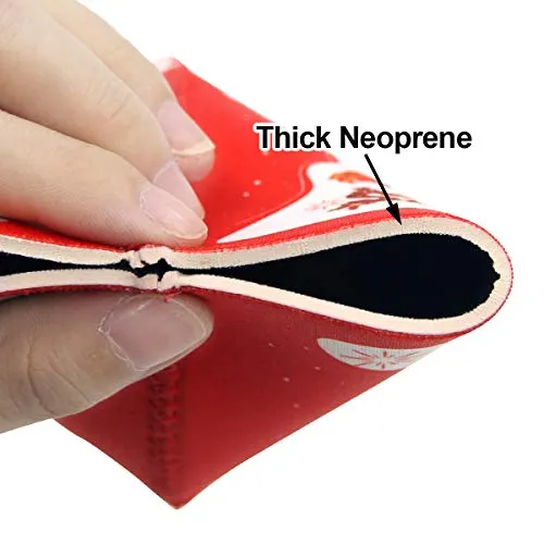 12 Christmas Can Cooler Sleeves Funny Neoprene Beer Can Covers for Christmas Party Supplies
