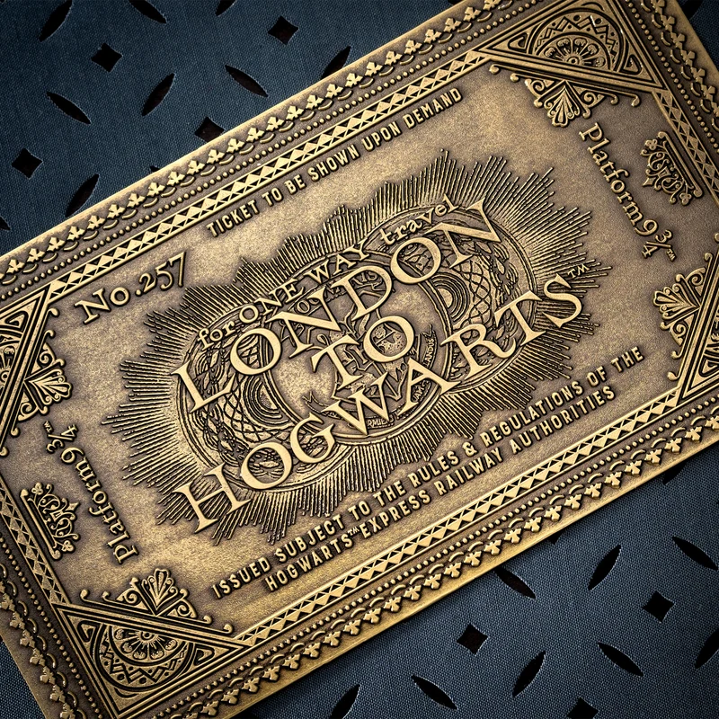 Harry Potter - Hogwarts Express Antik Ticket Replik limitiert