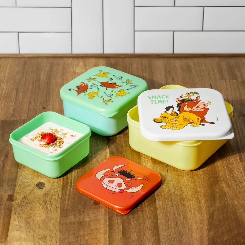 König der Löwen - Simba and Friends Lunchbox 3er Set