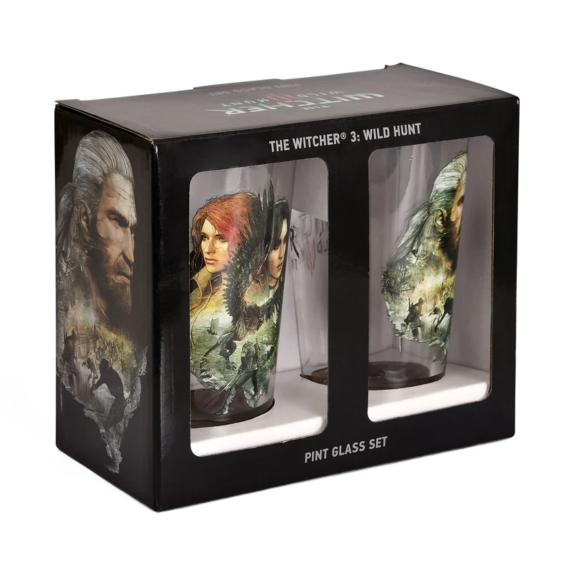 Witcher - Geralt, Triss & Yennefer Gläserset