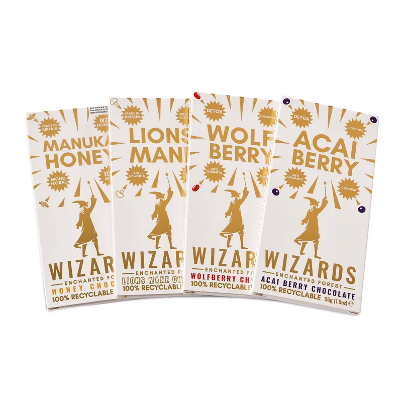 Wizards Magic - Enchanted Forest Selection Schokolade 4 Tafeln