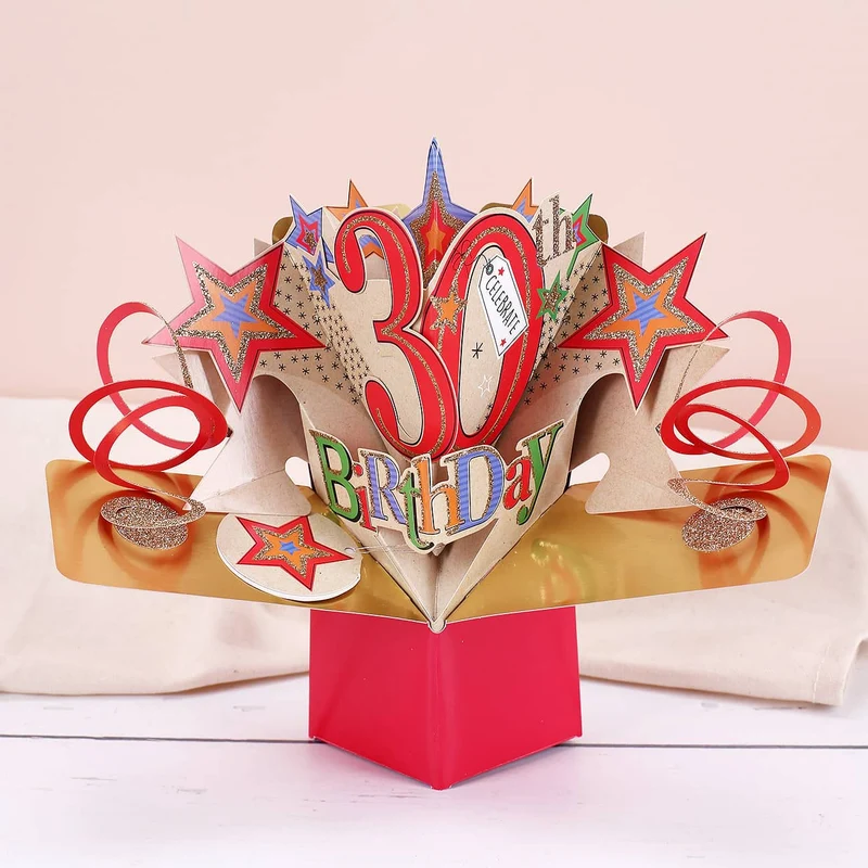 3D Karte zum 30. Geburtstag