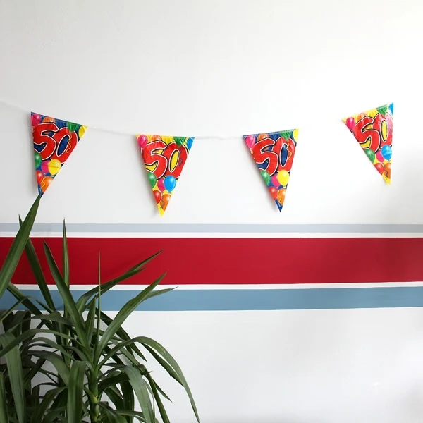 Wimpelkette Luftballons zum 50. Geburtstag