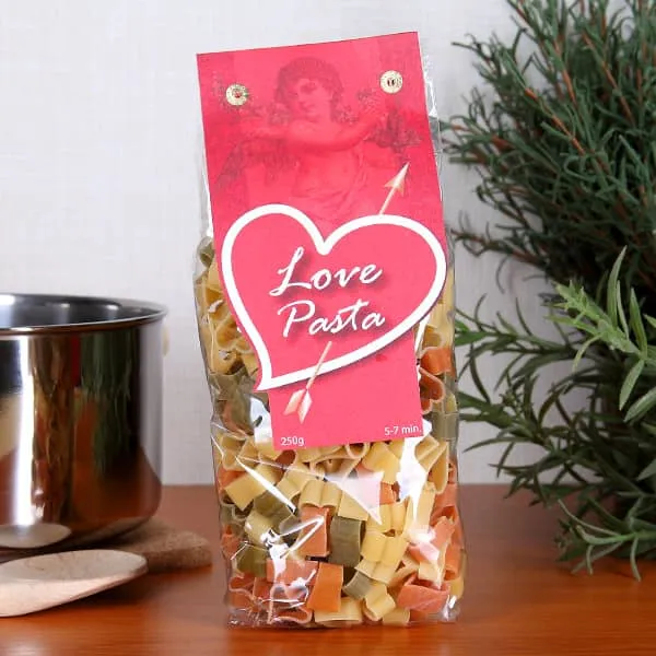 Nudeln Love Pasta für ein romantisches Essen