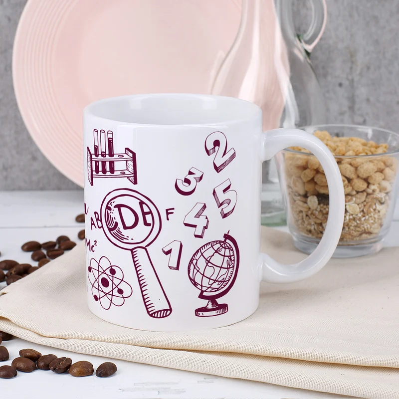 Persönliche Kaffeetasse für die Lehrerin mit Name und Wunschtext