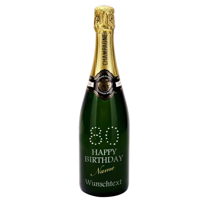 Champagner zum 80. Geburtstag MADE WITH SWAROVSKI® ELEMENTS