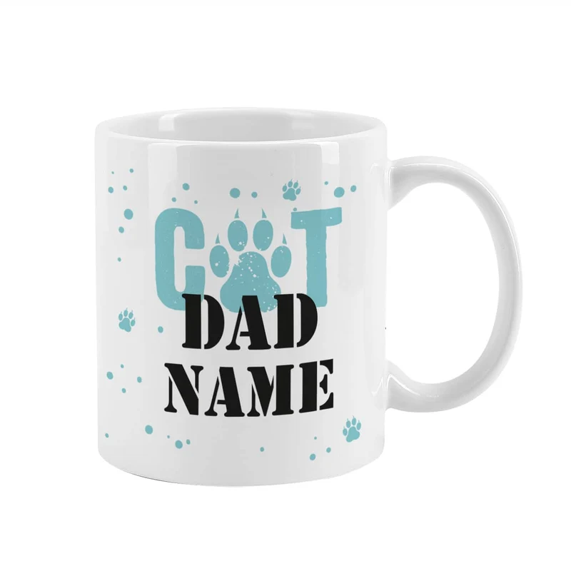 Kaffeetasse Cat Mom | Cat Dad mit Namen