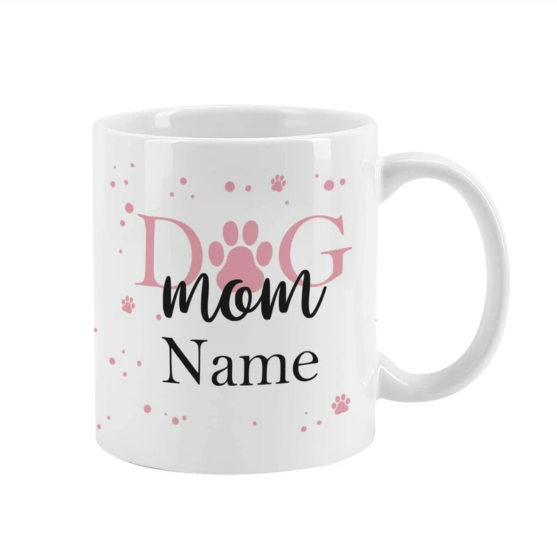 Dog Mom | Dog Dad - Keramiktasse mit Wunschname