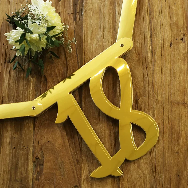 Goldene Girlande zum 18. Geburtstag