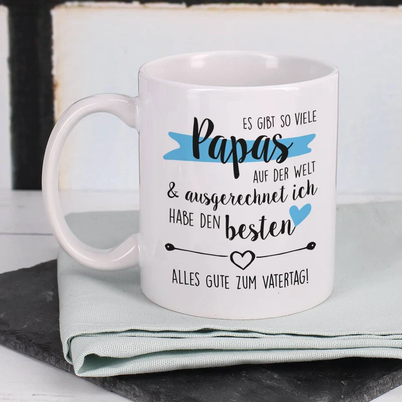 Tolle Tasse zum Vatertag - Es gibt so viele Papas auf der Welt & ausgerechnet ich habe den besten